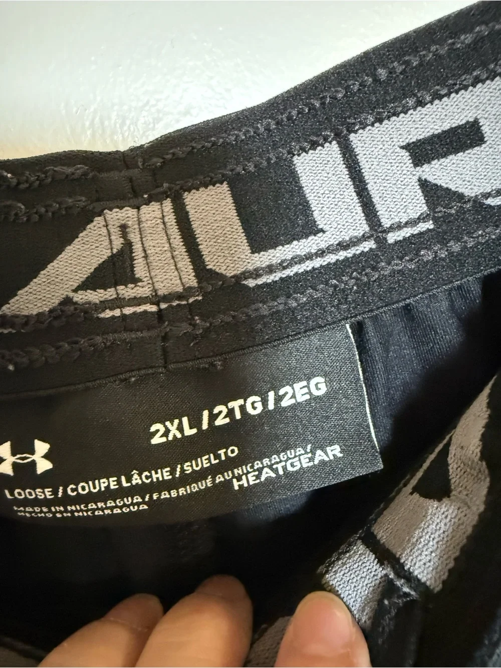 Under Armour Black Skater Athletic Skirt with Gray Side Panel